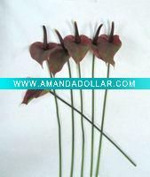 Wholesale artificial single anthurium
