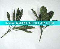 Wholesale artificial greenery bush- croton leaf