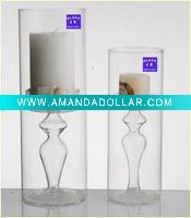 Wholesale delicate glass candle holder