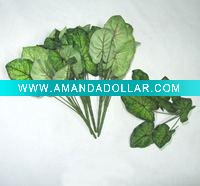 Wholesale artificial greenery bush-taro leaf