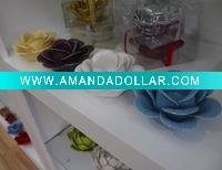 Wholesale Ceramic flower tealight holder