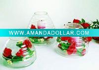 Wholesale unique glass candle holder