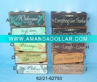Wholesale wooden candleholder with 3 holes