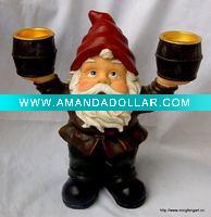 Wholesale Resin Santa claus figure candle holder