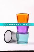 Wholesale colored glass candle holder