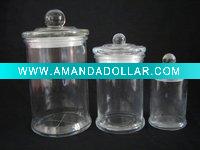 Wholesale Glass Jar and Apothecary Jar for tea,suagr candle ,wax,candy
