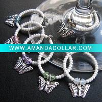 Wholesale Metal Wine Charm(M-376)