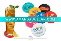 Wholesale Printing Cardboard Paper Coaster with Cork Backing