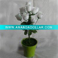Wholesale Artificial Rose Bunch (Silk and Fabric)