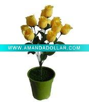 Artificial Rose Bunch(Silk and Fabric)
