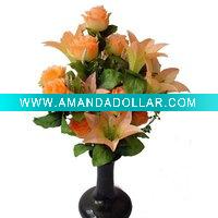 Wholesale Artificial Valentine Rose (Silk and Fabric)