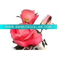 Wholesale Artificial Valentine Rose (Silk and Fabric)