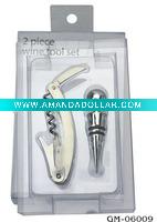 (GM-06009) 2 Piece Wine Tool Set in PVC Box Pack