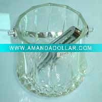 High white glass material Ice Bucket