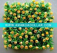Wholesale yellow rose decoration artificial grass