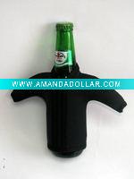 Wholesale neoprene zip up bottle cooler