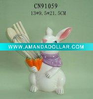 Wholesale pretty ceramic kitchenware with rabbit(CN91059)