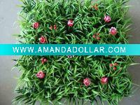 Wholesale red blooming iris synthetic lawn