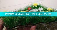 ladybug studded plastic grass