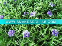 orchid plastic grass