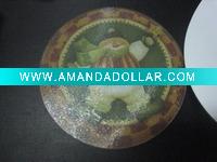 Wholesale heat resistant dinner table glass placemat