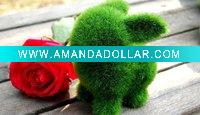 Artificial grass rabbit