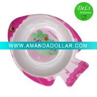 Wholesale Fish Shape for melamine Kids Bowl