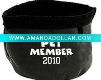 Wholesale pet products,dog bowl,fabric showerproof bowl