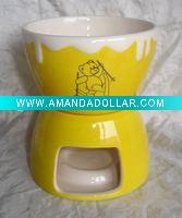 Wholesale stoneware fondue set, chocolate fondue set,fondue set