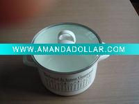 the enamel stock pot
