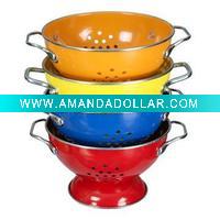 multicolour fruit basket steel colander