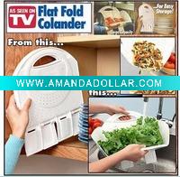 Wholesale flat fold colander