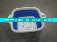 silicone collapsible colander/folding basket