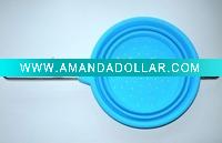 collapsible silicone strainer