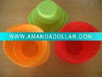 High quality folding Silicone colander