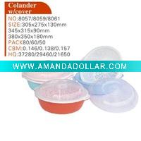 Wholesale plastic colander with cover