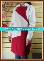 Wholesale 65/35 T/C stripes cotton women apron