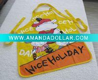 printed cotton kitchen apron
