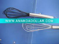 Wholesale metal and silicone egg beater