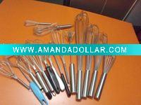 Wholesale stainless steel egg beater with the more items handle
