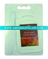 Wholesale Two Pcs Plastic Cutting Board With Knife 33.5x23.5cm & 15x25cm - A04575