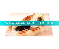 Wholesale rectangular tempered glass cheese board