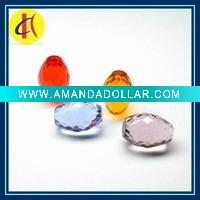 Wholesale Barrel Checker board Cut Synthetic Crystal Loose Gems