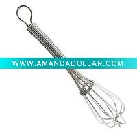 6" Mini stainless steel egg whisk, egg beaters with wire handle