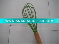 Wholesale bamboo mini silicone egg beater