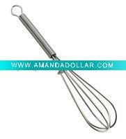 Wholesale 5" Mini stainless steel egg whisk kitchen accessories with wire handle