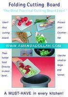 Folding cutting board