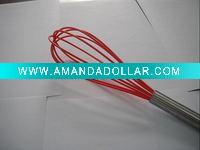 Wholesale mini red silicone egg beater