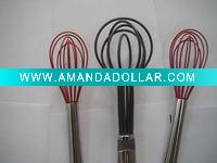red silicone egg beater
