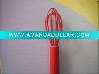 lovely red silicone egg beater